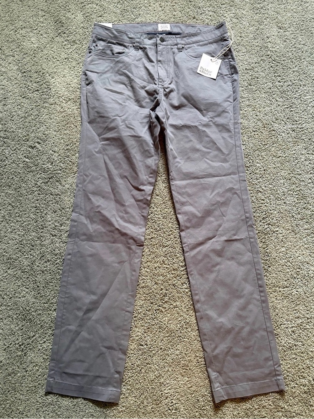 Bridge & Burn Bradley Pants Slim Fit Mens Size 34L Organic Cotton NWT